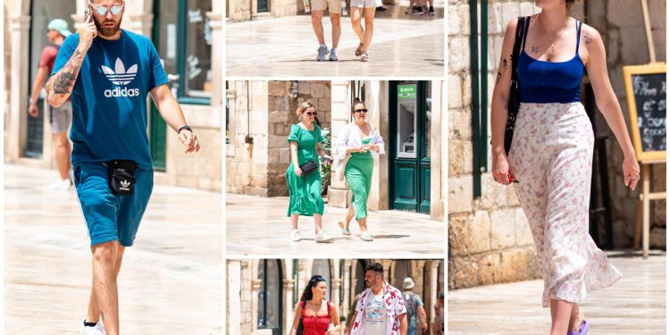 Sunce prži, šetači se ne daju: evo koga smo zatekli u điru uzavrelim Stradunom