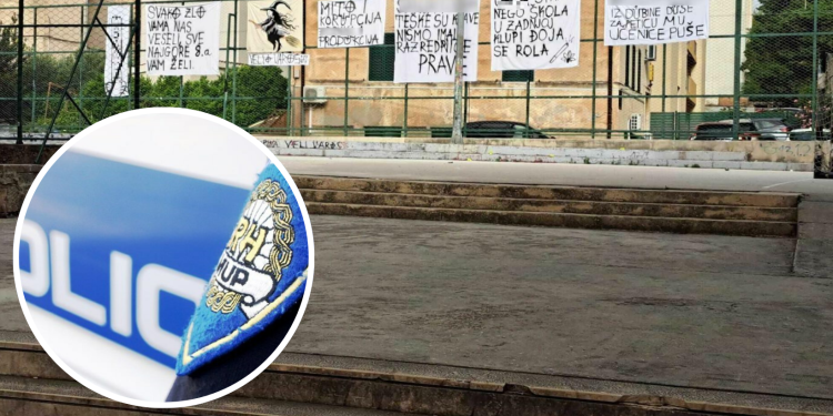 Slobodna Dalmacija – O transparentima ispred OŠ ‘Marjan’ oglasila se i policija, kriminalističko istraživanje je završeno, evo što su otkrili