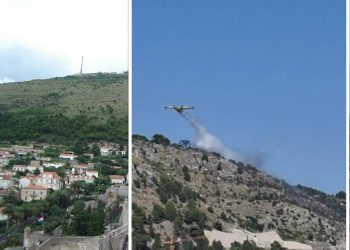 Jutros je počeo policijski očevid na Srđu, što je izazvalo veliki požar?