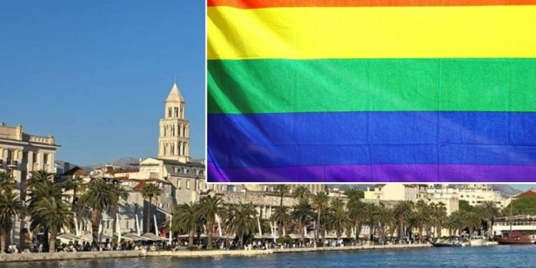 NAJAVA PRIDE-A Na splitskoj Matejušci zastava duginih boja