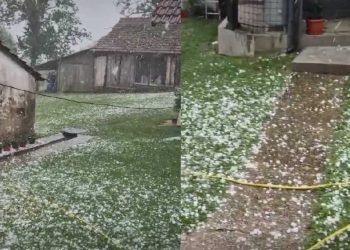 Nevrijeme pogodilo dijelove Hrvatske: Pogledajte kaos u Čazmi, stiglo i upozorenje