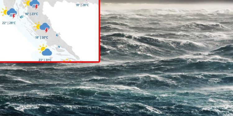 VELIKA PROMJENA VREMENA Dolaze nam pljuskovi i olujna bura!