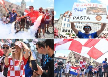 Sportske novosti – UŽIVO: Više od 40.000 Hrvata slijeva se u Leipzig! Pogledajte ludilo u režiji naših navijača i zbunjenost Talijana