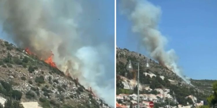 VIDEO Veliki požar kod Dubrovnika, prekinut je promet Jadranskom magistralom