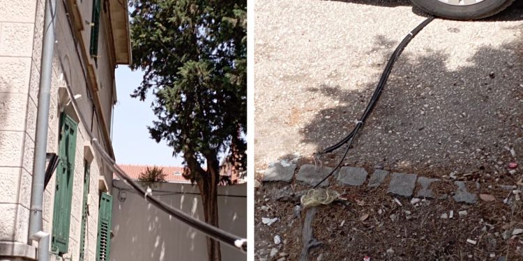 Zašto je ovaj kabel u Gundulićevoj tek tako ostavljen?