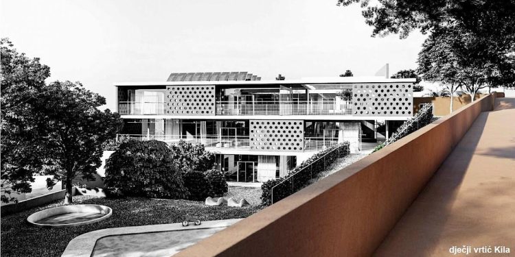 Slobodna Dalmacija – Počinje izgradnja vrtića na Kili: planiran je smještaj 8 vrtićkih skupina, a objekt će biti na četiri etaže