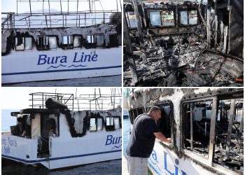 Slobodna Dalmacija – Zapaljeni brod u čudu ostavio mještane Slatina, već se roje teorije: ‘Ovo je bilo planski! A neki tu rade na crno…’