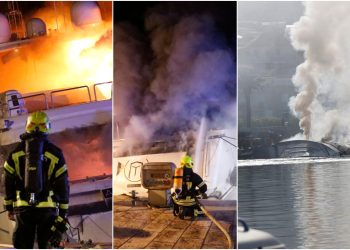 Slobodna Dalmacija – Vlasnik jahte koja je izgorjela u Makarskoj mora ukloniti olupinu, od iznosa štete zavrtjet će vam se u glavi