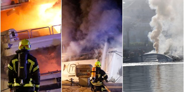 Slobodna Dalmacija – Vlasnik jahte koja je izgorjela u Makarskoj mora ukloniti olupinu, od iznosa štete zavrtjet će vam se u glavi
