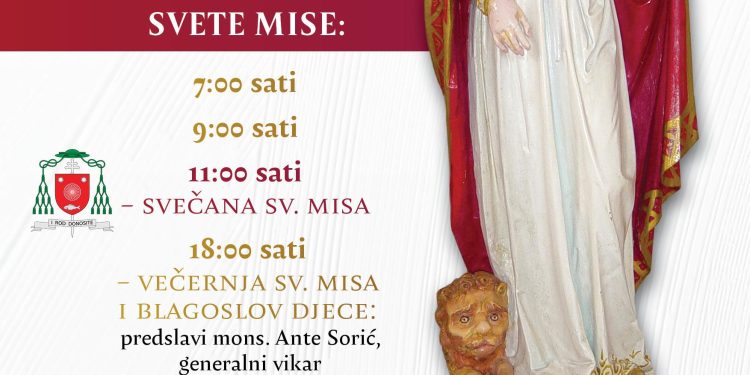 U Vrani se u nedjelju slavi zavjetni blagdan sv. Nediljice koji tradicionalno okuplja tisuće hodočasnika iz cijele Zadarske nadbiskupije