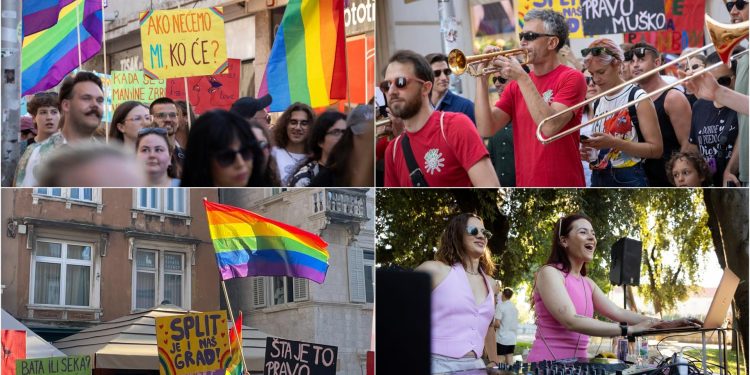 Slobodna Dalmacija – Pogledajte atmosferu 13. povorke ponosa u Splitu! Žestoko se bubnjalo na Pjaci, osiguranje je na nivou: ‘Sretan Pride’
