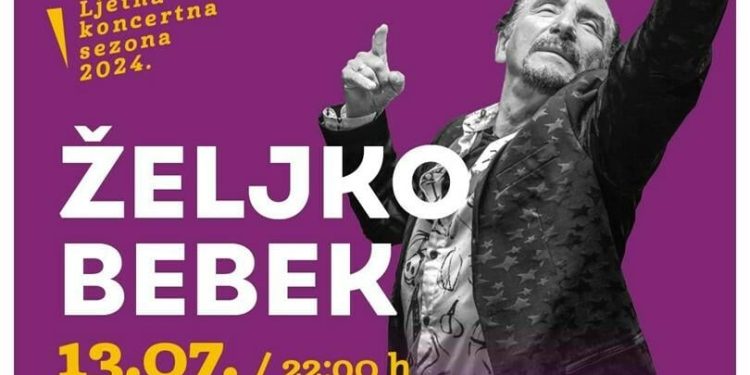 Željko Bebek ove subote otvara spektakularnu koncertnu sezonu na Bazenu Ilirija u Biogradu na Moru!