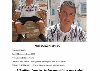 Slobodna Dalmacija – Traje intenzivna potraga za muškarcem na omiškom području. Zadnji put je viđen jučer ujutro, razdvojio se od prijatelja