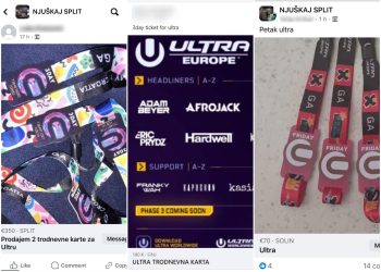 Slobodna Dalmacija – Facebook preplavili oglasi za prodaju karata za Ultru; pogledajte po kojim se cijenama nude popularne narukvice