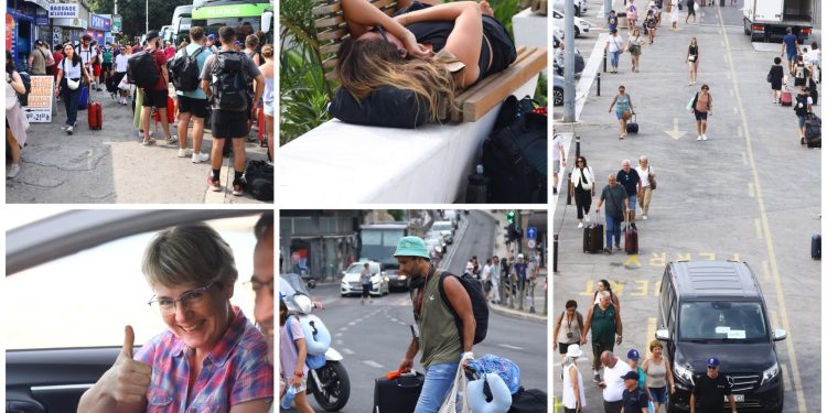 Slobodna Dalmacija – Pričali smo s turistima u krcatoj splitskoj luci. Svi traže autobus za ‘Dubrowkneek‘ i brod za ‘Uwar: ‘Vruće nam je…’