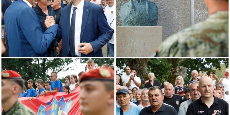 Slobodna Dalmacija – Imotska krajina odala počast svom heroju. Franković: ‘Neka nas vode dvije rečenice: Bog i Hrvati i Za dom spremni!’