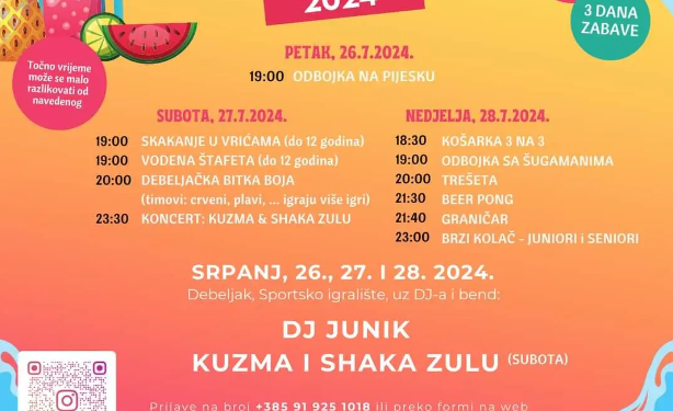 Ljetne igre na Sportskom centru u Debeljaku: Dođite, igrajte, uživajte!