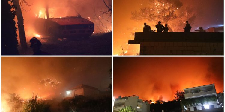 Slobodna Dalmacija – VELIKI FOTOIZVJEŠTAJ Plamen guta sve pred sobom! Naš reporter probio se tik do vatre: ‘Branimo kuću po kuću’