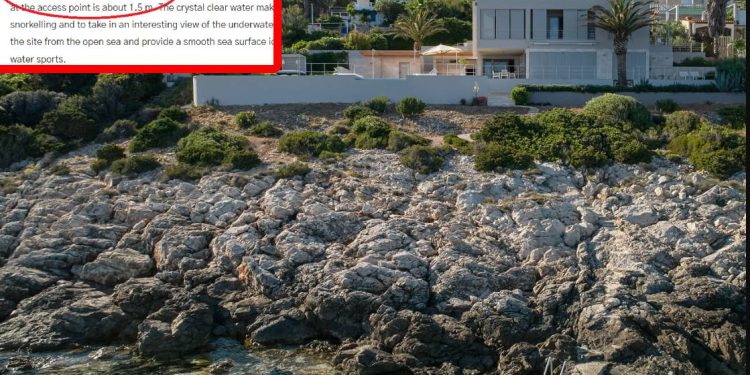 BETONAŽA I LAŽNO OGLAŠAVANJE NA VISU “Private access to the sea”