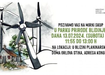 BLIDINJE U subotu mirni prosvjed protiv planova za izgradnju vjetroparka