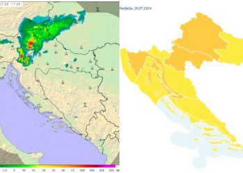 DHMZ Stiže nevrijeme, mogući su olujni udari, tuče i obilne kiše | NACIONAL.HR
