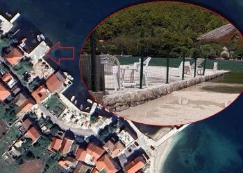 U Brocama kod Stona izgradili mul i podigli ogradu da nitko ne može proći