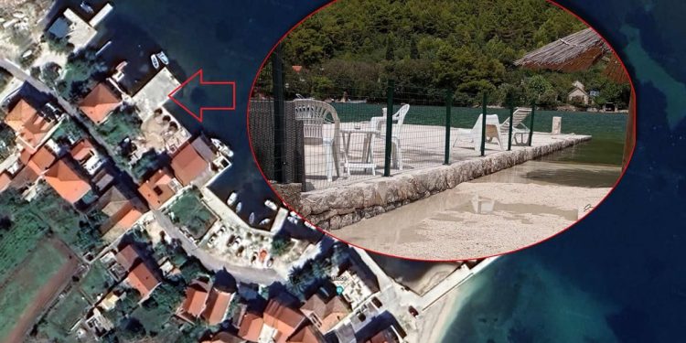 U Brocama kod Stona izgradili mul i podigli ogradu da nitko ne može proći