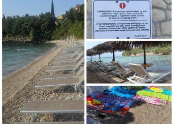 Čak i da netko ima koncesijsku dozvolu, zauzimanje plaže praznim ležaljkama i ručnicima je zakonski zabranjeno!