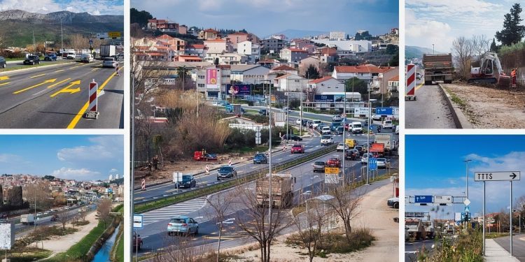 DOBRE VIJESTI ZA VOZAČE Radovi na opterećenom splitskom križanju dolaze kraju: Uskoro se nova cesta pušta u promet