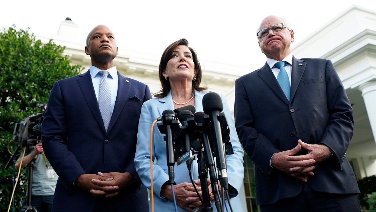 Demokratski guverner Wes Moore, Kathy Hochul i Tim Waltz