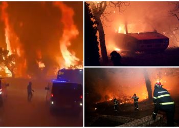 Dramatične snimke iz vatrogasnih kamiona, odjekivale detonacije: ‘Ajde, ajde, još, penji se’