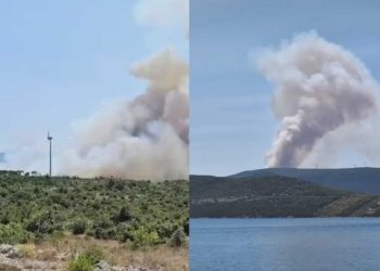 Dramatične snimke s Pelješca, širi se ogroman požar: ‘Blizu smo velikog problema’