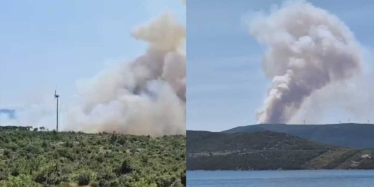 Dramatične snimke s Pelješca, širi se ogroman požar: ‘Blizu smo velikog problema’