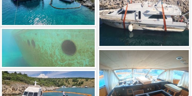 EKSKLUZIVNO Plovput uklonio nasukanu podrtinu Ulisse of the Seas na Krku