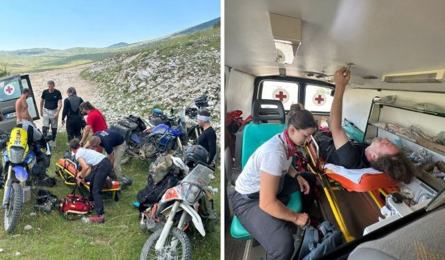 FOTO GSS-ovci spasili njemačkog motorista u planinama kod Konjica