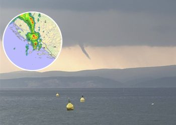 (FOTO) NEVRIJEME NA SPLITSKOM PODRUČJU Stiglo osvježenje, a stvorila se i pijavica