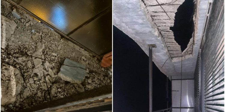 FOTO Urušio se još jedan dio balkona splitskog nebodera