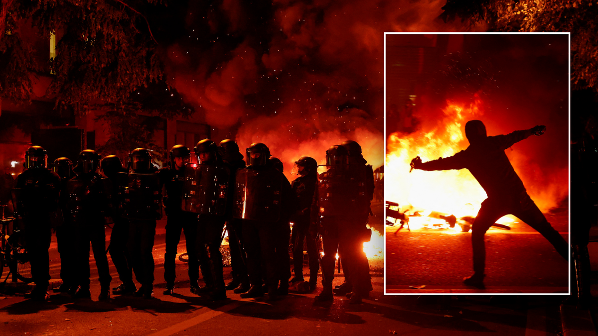 Splitska slika francuskih časnika i pobunjenika