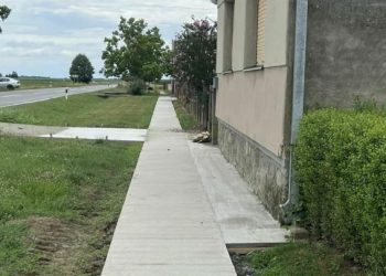 Gotova pješačka staza u Ulici Eugena Kraja