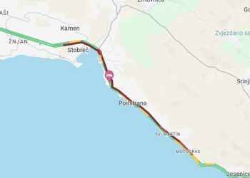 KAOS NA JADRANSKOJ MAGISTRALI Pljusak stvorio probleme: Nastala kolona duža od pet kilometara!