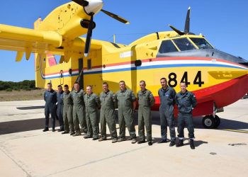 Kanader Hrvatskog ratnog zrakoplovstva vratio se iz Makedonije u Hrvatsku