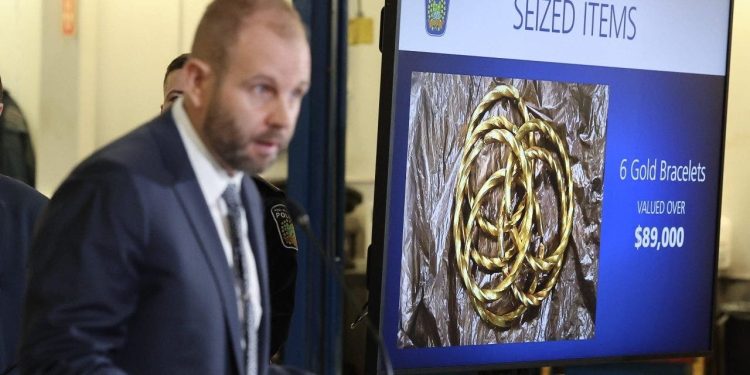 Kanadska policija vjeruje da je 20 milijuna dolara u zlatu nestalo u inozemstvo nakon pljačke