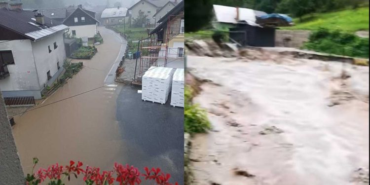 Kaos u Sloveniji zbog strašne oluje: Klizište zatrpalo čovjeka, ‘rijeke’ teku ulicama i cestama