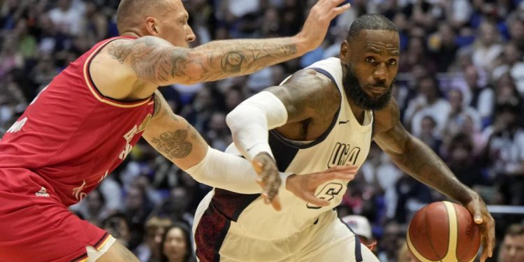 Košarka, SAD-Njemačka 92-88 u Londonu prije Olimpijskih igara: LeBron James lider