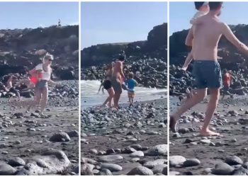 Lude snimke: Majke s djecom bježale s popularne plaže glavom bez obzira