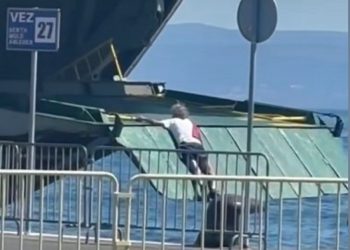 Muškarac u trajektnoj luci šokirao opasnim potezom: ‘Plivaj sinko, plivaj, čekat će te ona’