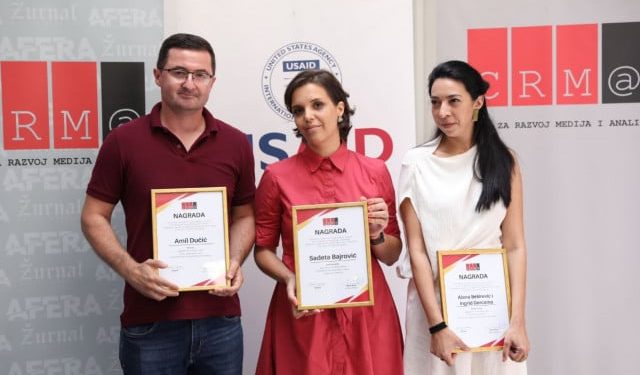 NAGRADE ZA NAJBOLJA ISTRAŽIVANJA KORUPCIJE U BiH Pobjednici novinari Naratoriuma, Valter portala i Fokusa