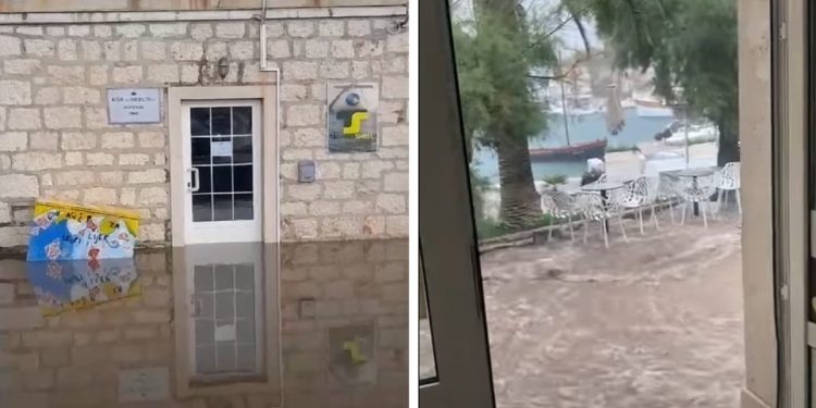 NEVRIJEME NA BRAČU Grom izazvao požar kod Bola, poplavljen i Supetar