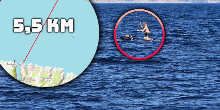 Na sup dasci veslao od Brača do kopna, ljudi na brodovima su bili zgroženi: “Uskoro će bura, a odbio je da ga ukrcamo”