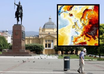 Oko Hrvatske se zacrnilo na karti, meteorolozi upozorili na fenomen: ‘Zračna masa se značajno zagrijava’